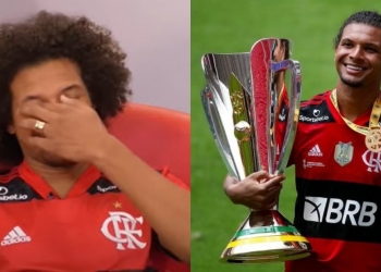 Arão se emociona ao comemorar 300 jogos pelo rubro-negro: ‘homem mais feliz do mundo’