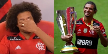 Arão se emociona ao comemorar 300 jogos pelo rubro-negro: ‘homem mais feliz do mundo’