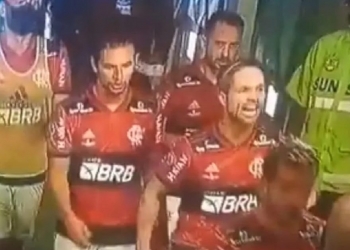 Vídeo: Diego dá ‘esporro’ em Gabigol após provocações contra jogadores do Fluminense