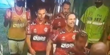 Vídeo: Diego dá ‘esporro’ em Gabigol após provocações contra jogadores do Fluminense