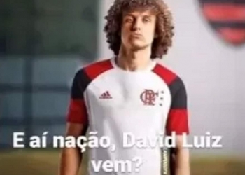 Mãe de David Luiz posta montagem com zagueiro vestindo camisa do Flamengo e incendeia especulações de contratação