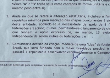 Flamengo comemora adesão dos clubes da Série A para a criação de uma Liga Nacional independente da CBF
