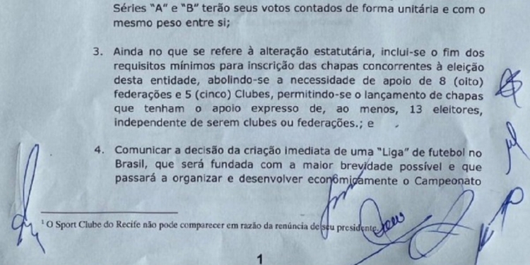 Flamengo comemora adesão dos clubes da Série A para a criação de uma Liga Nacional independente da CBF