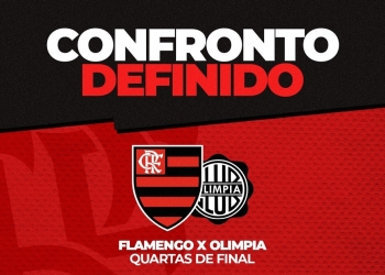 Conmebol define datas e horários dos jogos entre Flamengo e Olímpia pelas quartas de final da Libertadores