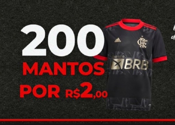 BRB, patrocinador máster do Flamengo, vende camisas oficiais a R$ 2 em promoção relâmpago