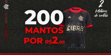 BRB, patrocinador máster do Flamengo, vende camisas oficiais a R$ 2 em promoção relâmpago