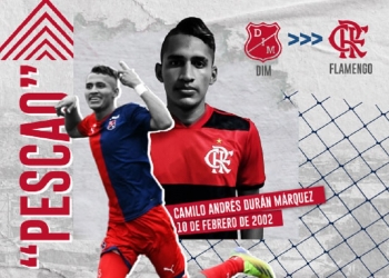 Flamengo anuncia contratação de joia colombiana até o fim da temporada de 2022