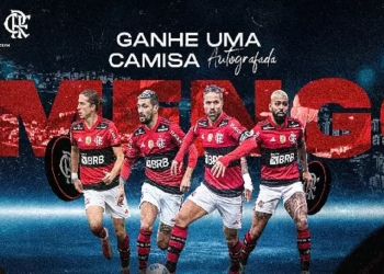 Patrocinadora do Flamengo faz ação com sorteio de camisa autografada pelo elenco de Renato Gaúcho