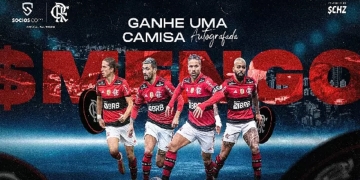 Patrocinadora do Flamengo faz ação com sorteio de camisa autografada pelo elenco de Renato Gaúcho