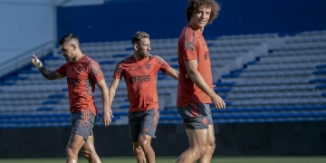 Sem Thiago Maia, Flamengo treina e faz os alterações para encarar o Barcelona; provável escalação