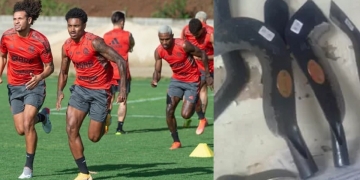 Treino do Flamengo é marcado por ‘pipoco’ para o alto, confusão com facões, enxadas, foices e pedras