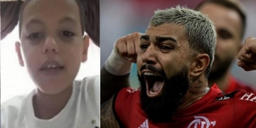 Gabigol apoia menino Bruninho, promete dar presente ao torcedor do Santos e recebe apoio da Nação