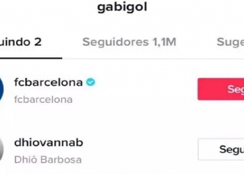 Gabi passa a seguir perfil do Barcelona nas redes sociais e aumenta rumores de transferência