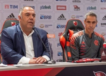 Marcos Braz rompe o silêncio e define ‘prazo’ para avaliar trabalho de Paulo Sousa no Flamengo: ‘a questão não é cobrança’