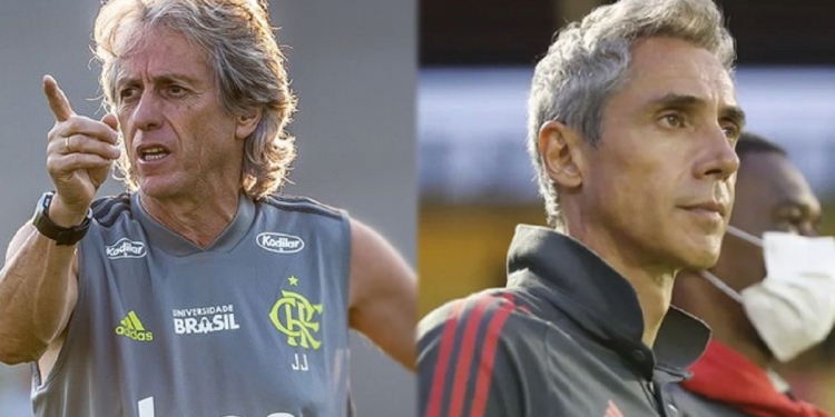 Números de Paulo Sousa são melhores que os de Jorge Jesus nos primeiros 17 jogos sob o comando do Flamengo