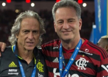 Rodolfo Landim confessa mágoa e diz que Jorge Jesus ‘atrapalhou’ o Flamengo com saída repentina em 2020