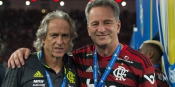 Rodolfo Landim confessa mágoa e diz que Jorge Jesus ‘atrapalhou’ o Flamengo com saída repentina em 2020