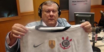 Mesmo com classificação, Milton Neves não se segura e critica o Flamengo: ‘Que show deu a torcida do Corinthians no Maracanã’
