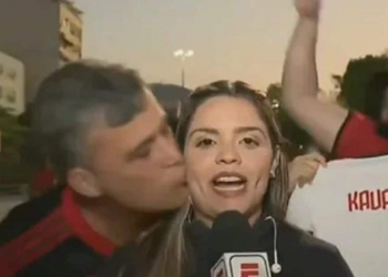Torcedor do Flamengo que assediou repórter da ESPN antes de jogo sofre duro castigo