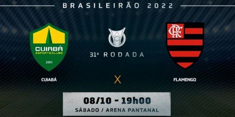 Cuiabá x Flamengo vai passar na Rede Globo? Onde assistir ao vivo e com imagens | 31ª rodada do Campeonato Brasileiro de 2022